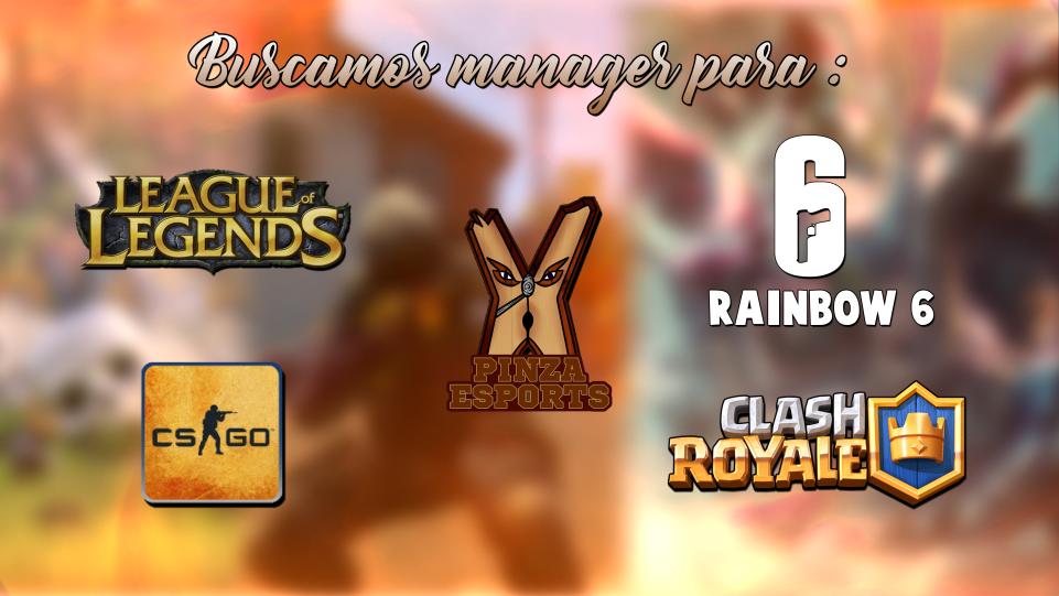 PinzaeSports's tweet photo. @PinzaeSports comienza a expandirse más allá de la comunidad de rocket league, por ello buscamos manager y jugadores para los siguientes juegos. Si alguien está interesado, que contacte con nosotros por mensaje directo. Gracias https://t.co/cGOJFAojNu