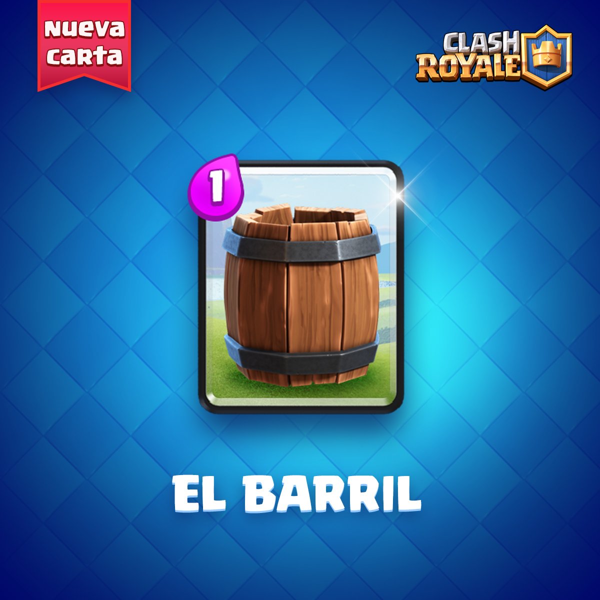 ClashRoyaleES's tweet photo. ¡Nueva carta: EL BARRIL! 😮

Ver la nueva carta en acción aquí: https://t.co/e1xRcPye6O https://t.co/2vT7cQAfUa