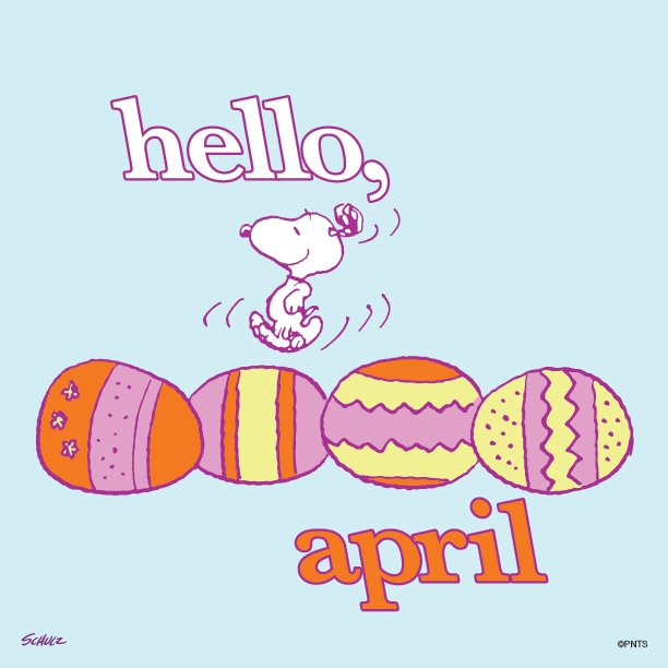 PEANUTS on Twitter April!…