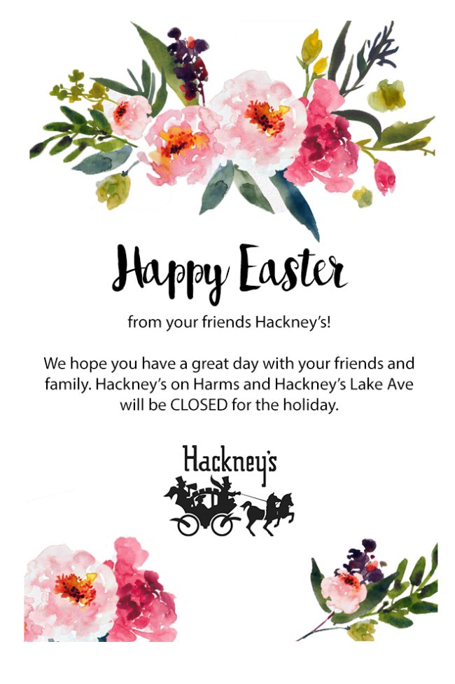 hackneysharms's tweet image. Happy Easter from Hackey's! bit.ly/2pParuf