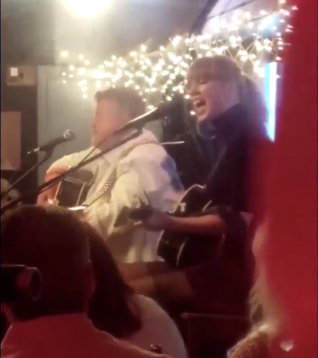 taysevolution's tweet image. Taylor singing at the Bluebird Café, then and now