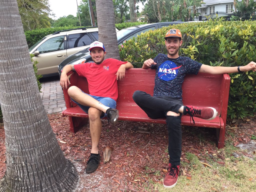MrRyanReese's tweet photo. Happy Easter. Here @MarleyDGriggs and I are up early at church in his front yard. https://t.co/G2vDvwBtHI