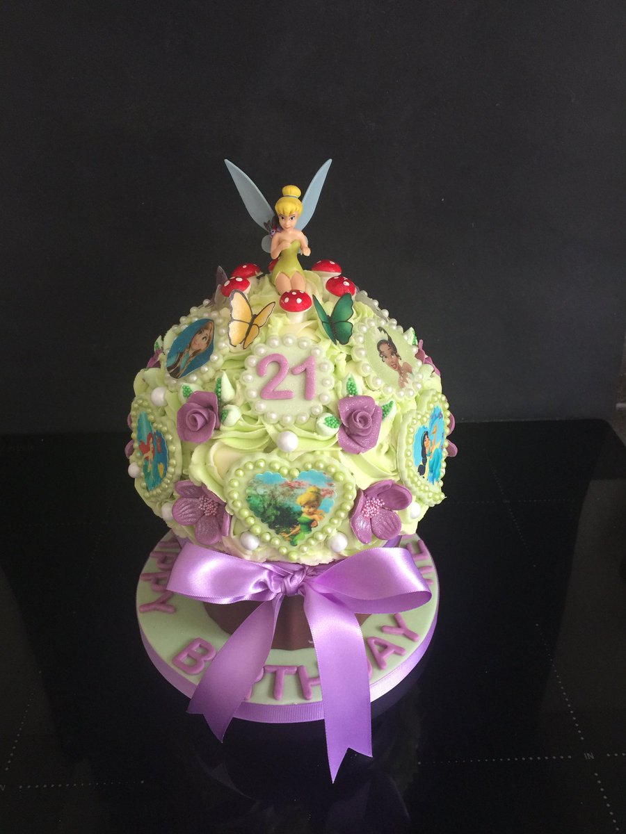Disney Tinkerbell  giant cupcake.