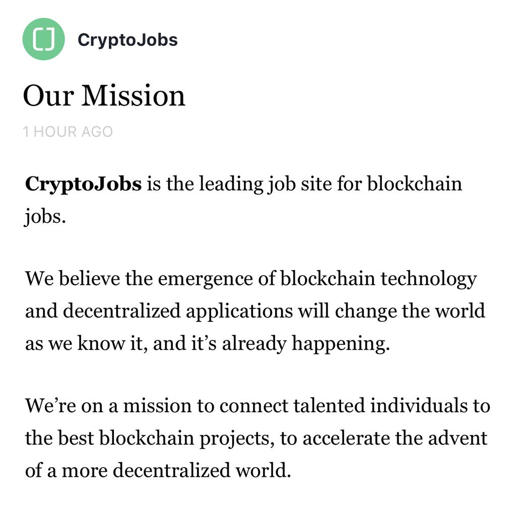 CryptoJobs - From Web2 to Web3 (@GetCryptoJobs) / Posts / X