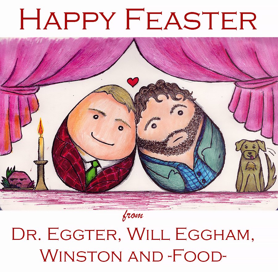 Yvynee's tweet photo. Happy Feaster, Fannibals! #fannibals #hannigram #HappyFeaster https://t.co/mbCRAo6fSh