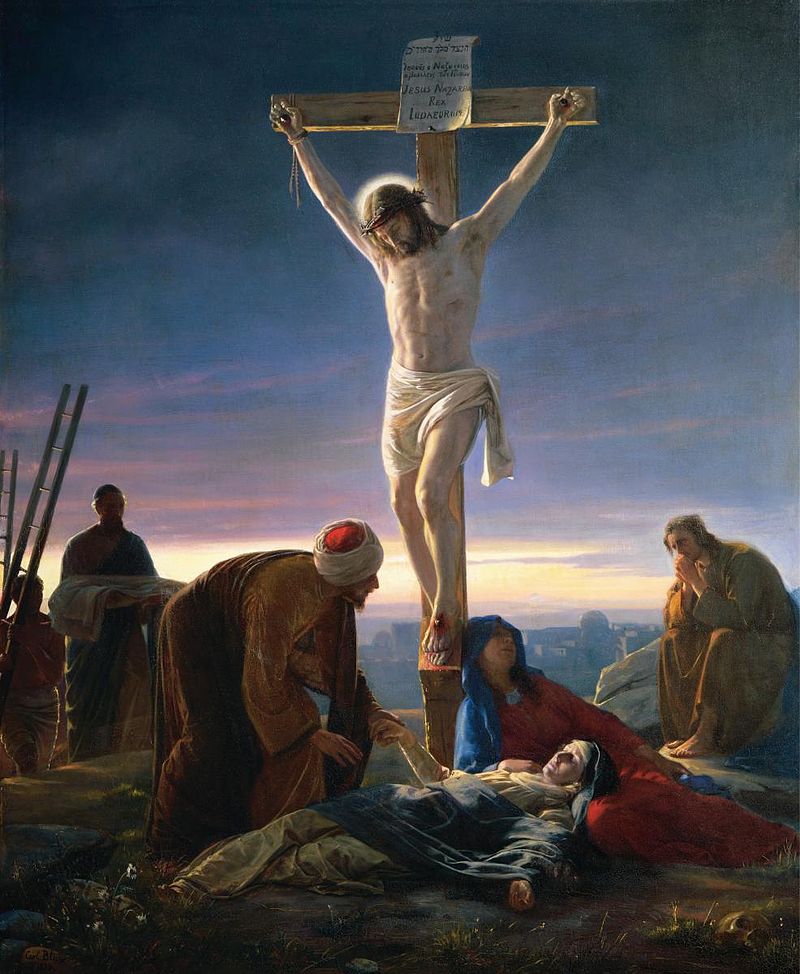 Happy Easter! 'Christ at the Cross' by Danish painter #CarlBloch is part of his 23 scenes from the life of Christ.
