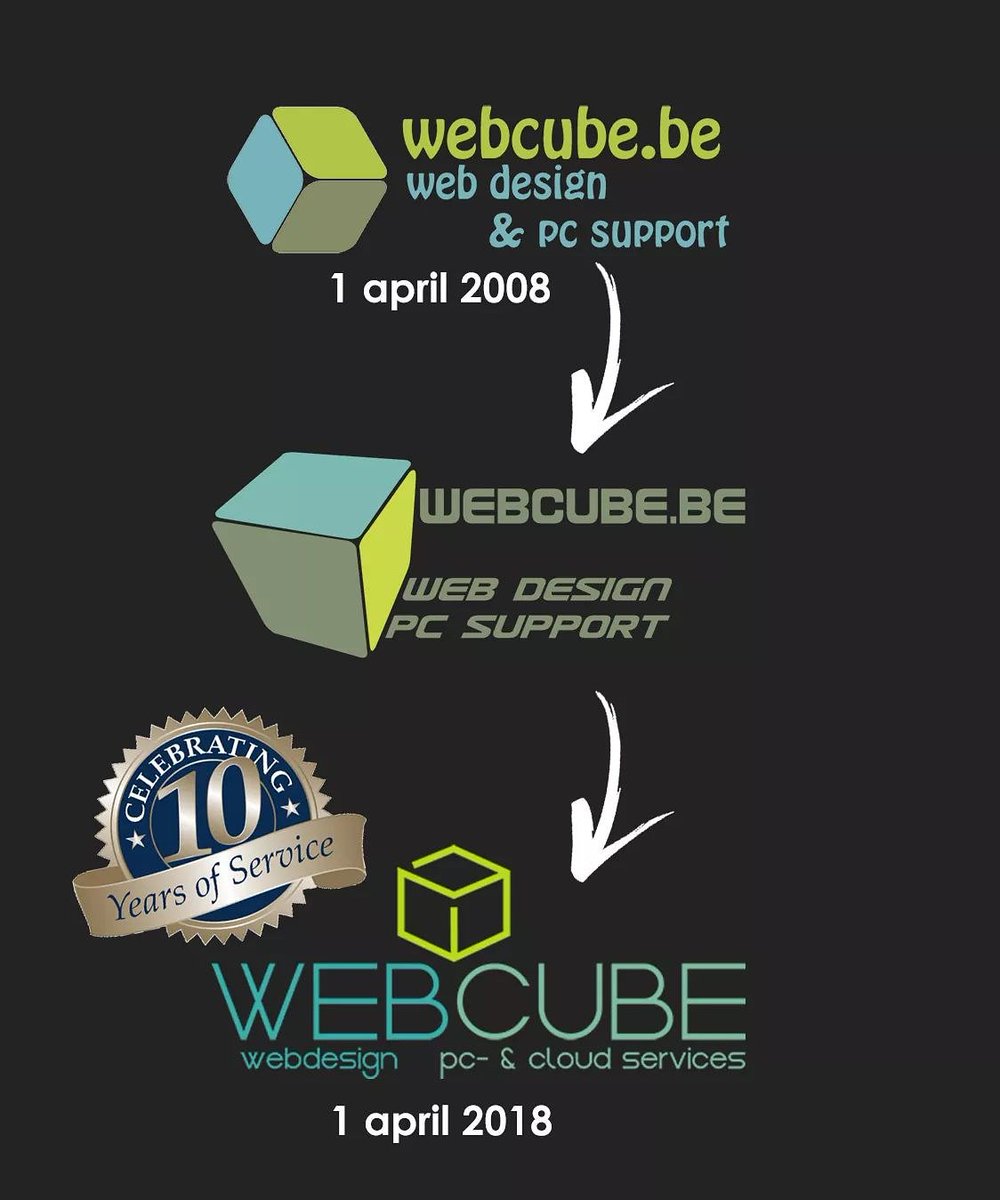 webcubehasselt's tweet image. Vandaag 10 jaar geleden werd Webcube geboren...vele mooi afgewerkte projecten later is het nog steeds actief en erg energiek op de markt van webdesign, het ondersteunen van cloud services en pc support (op afstand of aan huis).
Surf zeker eens naar webcube.be.