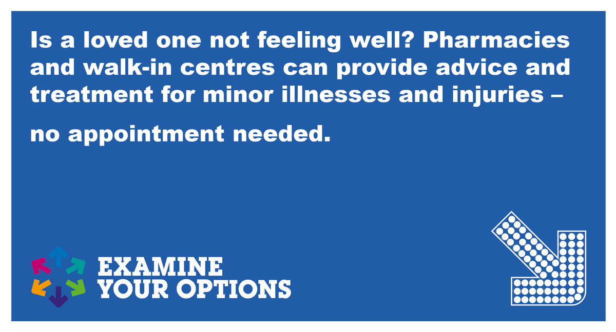 WestLancsNHS's tweet photo. Feeling #ill or under the weather today - then don't forget that you can call 111, visit a walk in centre and see a #pharmacist.
Remember to #examineyouroptions and for all the services available, please visit the CCG's website: https://t.co/lYsmP14Ao0 https://t.co/xCGvnub4Wm