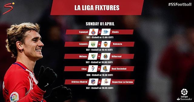 DStvNg's tweet photo. The #LaLiga action continues today on your world of champions. What matches are you looking forward to? #SSFootball #LaLigaonDStv #DStvFootball #EnjoyDStv https://t.co/v9SYbnJeaf https://t.co/p6P0e9gVYW