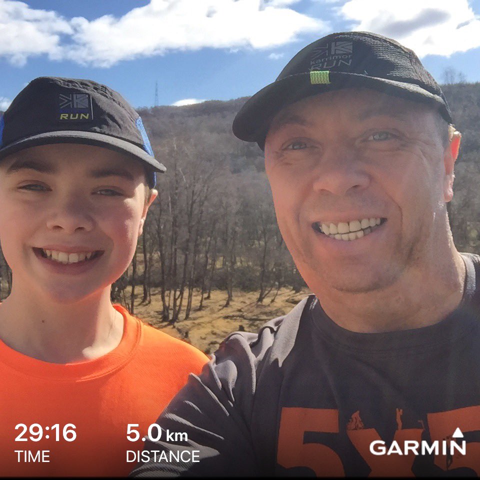 Day 8 of #5x50Chal run with Con and my youngest Alai pacemaking at the front on his bike!!!!!! #garmin #KeepingKidsActive #ChooseActiveChangeHabitsLoveItLiveIt
