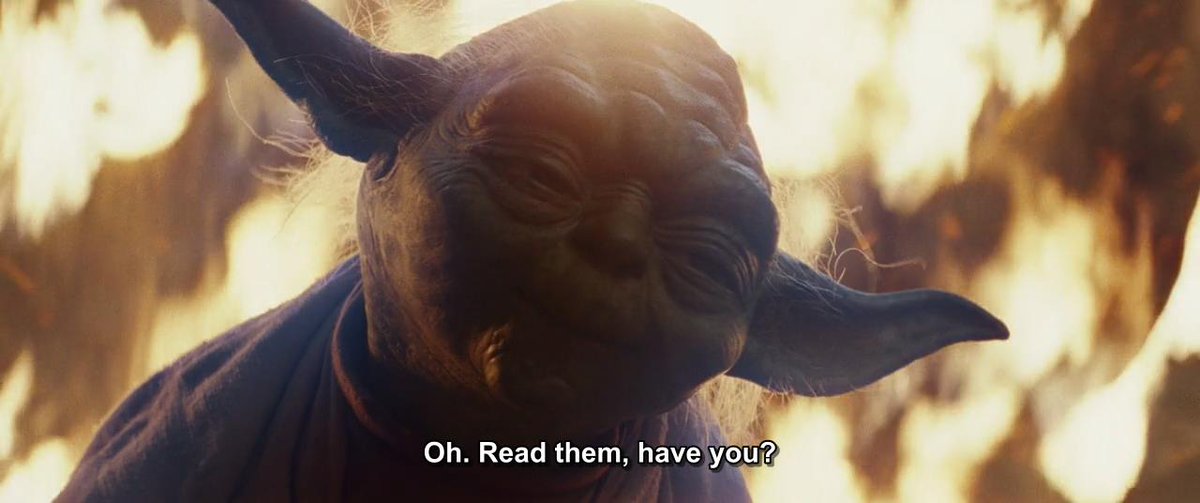 JarJarAbramss's tweet photo. Rian Johnson is implying in this scene that Luke spent decades guarding sacred books he didn't even bother reading. #thelastjediawful #NotMyLuke https://t.co/sswrO5DaXA