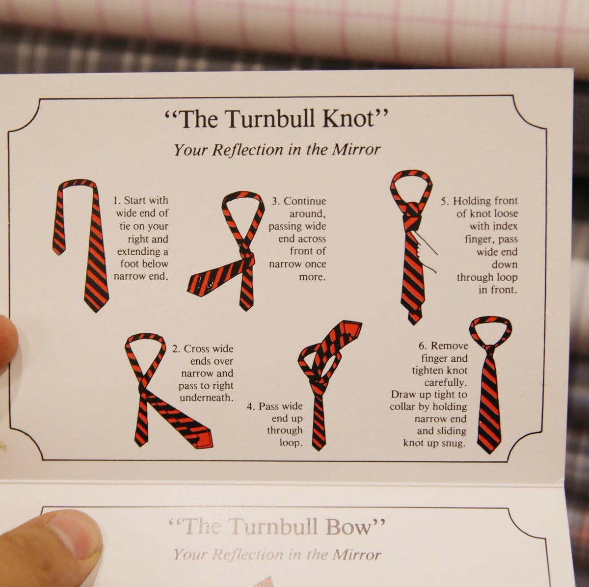 Turnbull_Asser's tweet image. One of our older #TurnbullTips, and just as useful today as it was back then. Ever wondered how to give your tie a signature T&amp;amp;A knot? Read on…