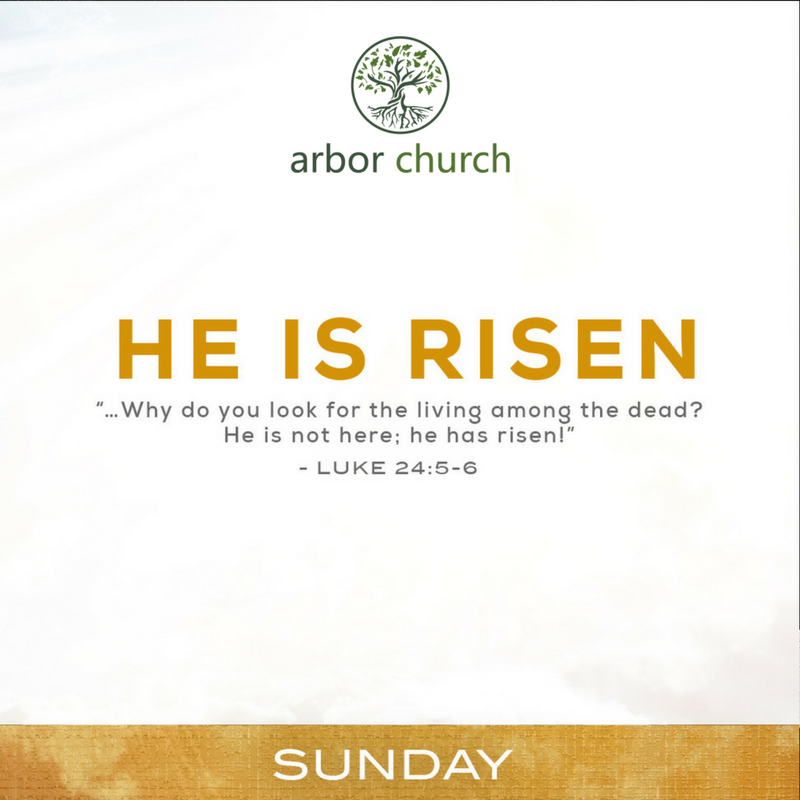 ArborChurch's tweet photo. As we wake this day, it is unlike any other of the year. Hope is restored. Death is alive. #Easter is the greatest demonstration of love that the world has ever known - and the Author of Easter; the Author of all things, can be known. Jesus said to seek Him and you will find Him. https://t.co/NZDVKwPz2O
