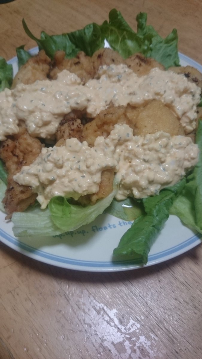 H T M 夕飯 チキン南蛮 久々に南蛮作った 夕飯 チキン南蛮 大皿料理