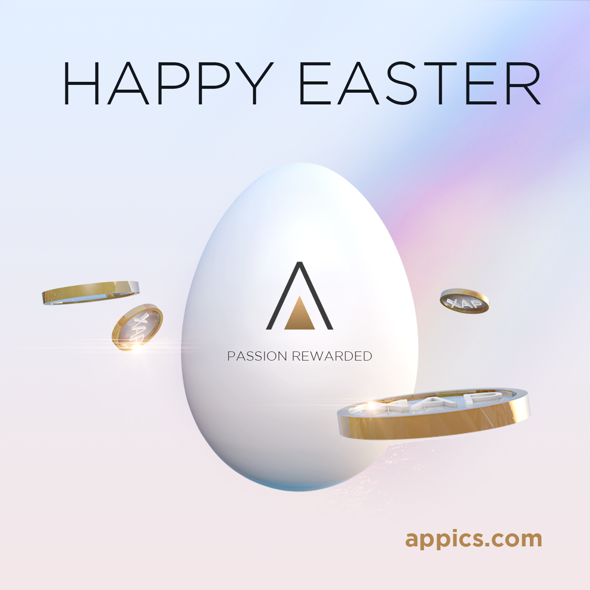appics_official's tweet photo. The APPICS Team wish you all 
HAPPY EASTER  🙂🐇🐣✨

#appics #socialmedia #xap #tokensale https://t.co/fNUWK5sqpF