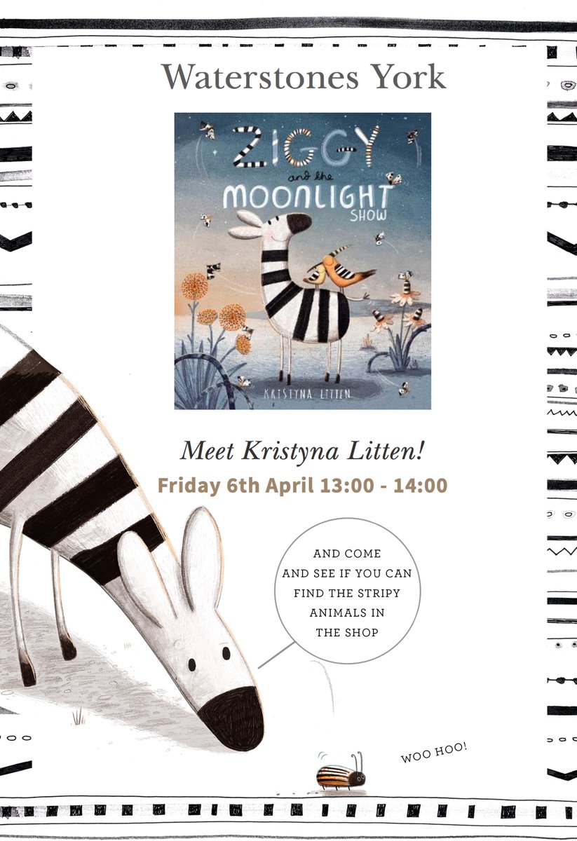 Excited to do a signing this coming Friday @WaterstonesYork #6thApril #Easter #Activity #kidlit #picturebook #author #illustrator