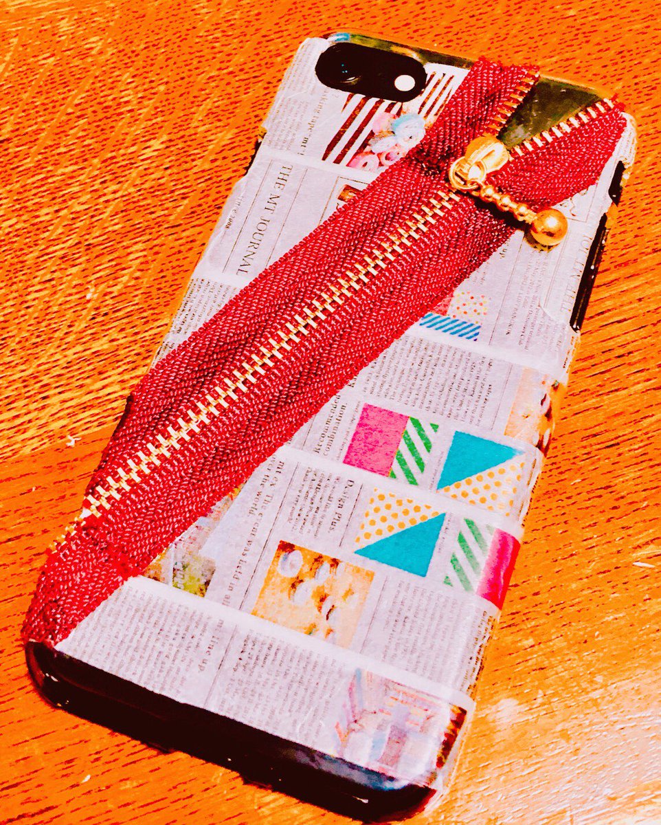 Yuuto O ꇴ O三 Twitterren 100均の商品でスマホケース 作ってみた Iphoneケース マスキングテープ チャック ボンド スマホケース ハンドメイド 手作り
