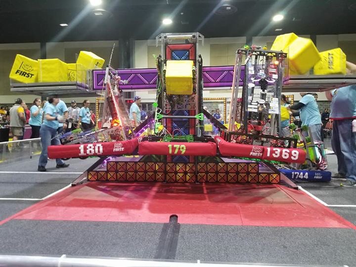 FRC180's tweet photo. How fun was this? Thanks to everyone @SouthFloridaFRC for a fantastic tournament. See you @FIRSTCHAMP in Houston! #omgrobots https://t.co/EJWbd3xNr7
