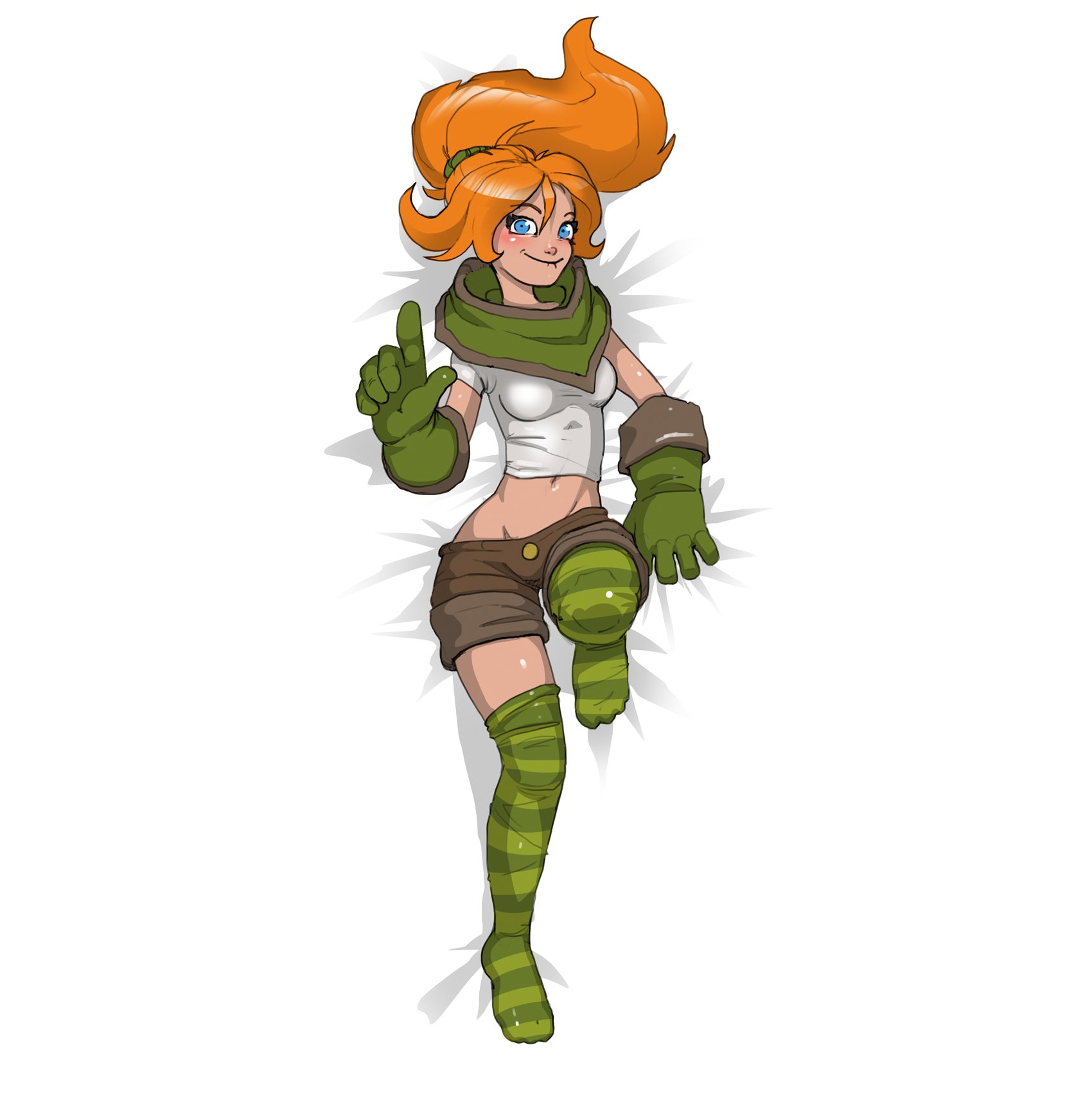 Minecraft body pillow case top