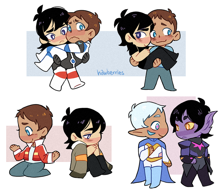 [voltron] remember when i used to draw klance? here are a series of small romances