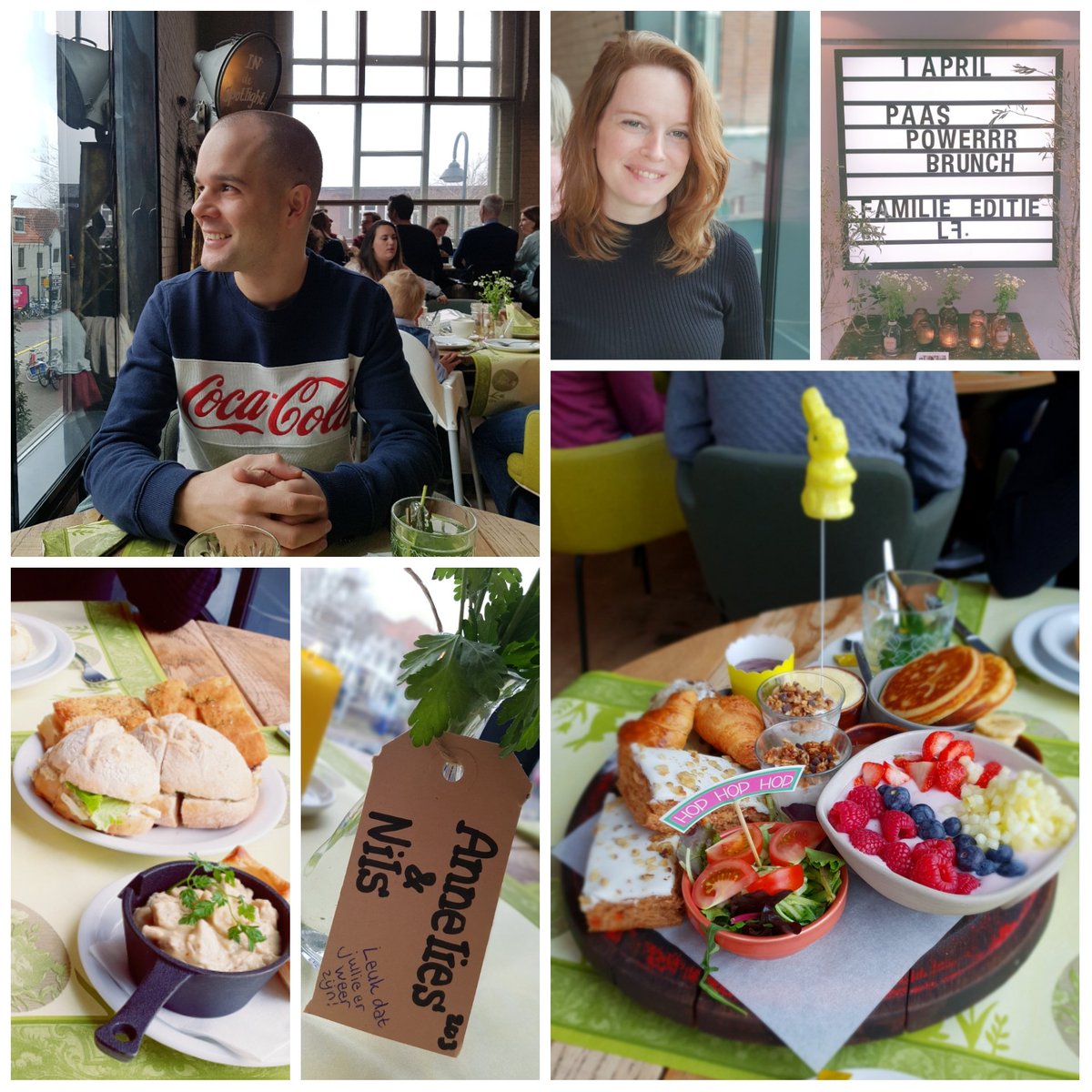 We're back <a href="/LFGouda/">restaurant-bar</a>!
Happy easter from the 3 of us 💋
#paaspowerbrunch
🐰🐣🥂