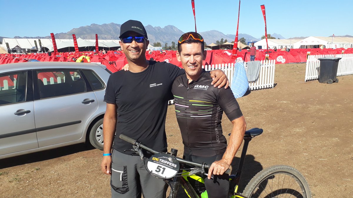 Need I say more...@mcewenrobbie riding on a Cannondale Scalpel Si the bike that I prepared for him before the ABSA Cape Epic 2018.