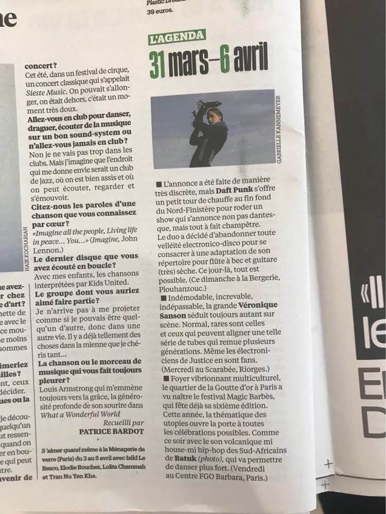 sjbosslady's tweet photo. Heavyweight newspaper Liberation @libe Paris says that you can’t miss @BATUKMUSICA's gig on the 6th April &amp; we agree!!! If you’re in Paris, then head over to @fgobarbara It’s gonna be HUGE!!! #fgobarbara #paris #batukmusic https://t.co/GKwSiN6fI1