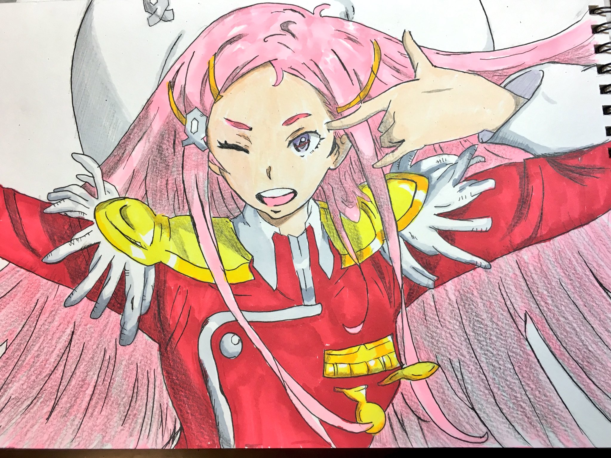 توییتر 白color در توییتر 交響詩篇エウレカセブンより アネモネ 模写です コピック 絵描きさんと繫がりたい エウレカセブン 模写 T Co V6nzmxubmt