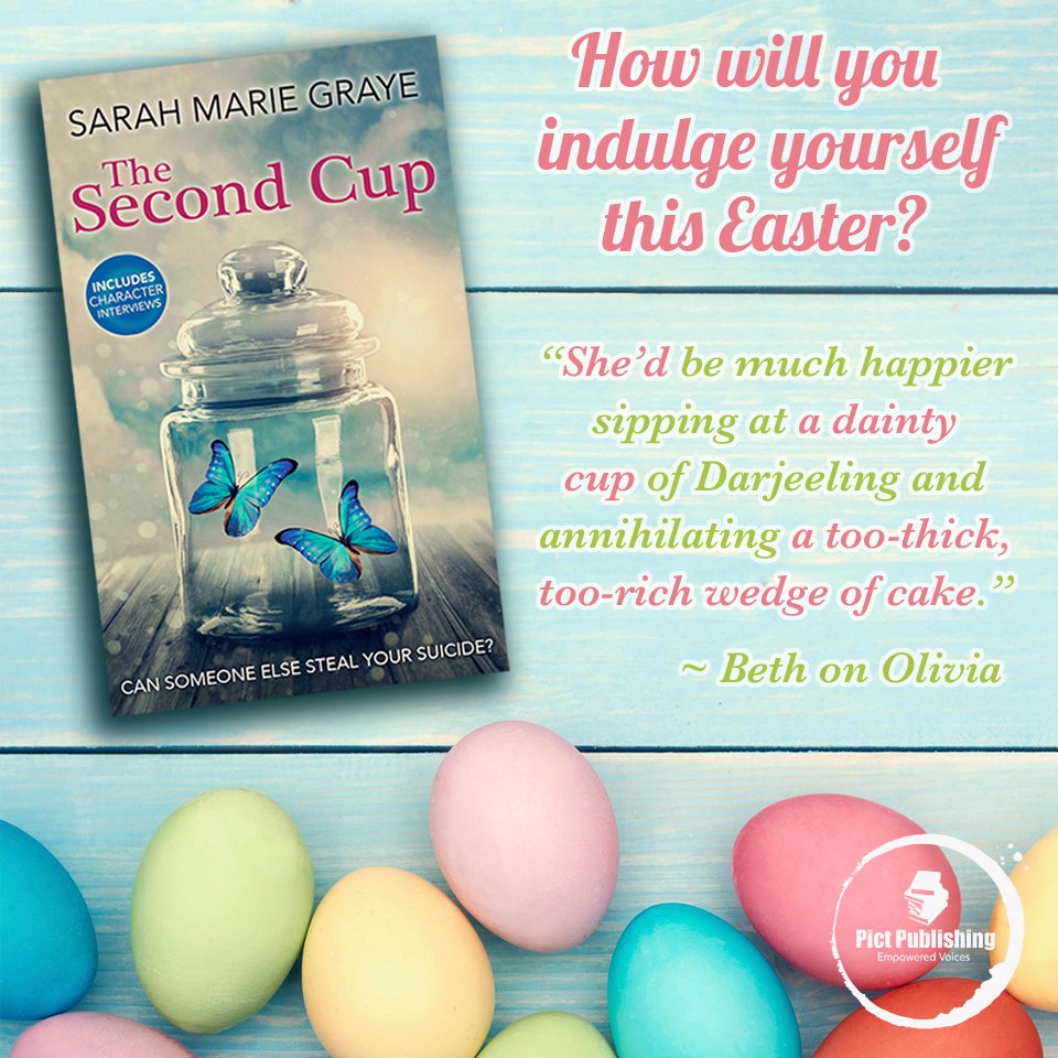 PictPublishing's tweet photo. How will you indulge yourself this Easter?
With a too-thick, too-rich wedge of cake - and a copy of *The Second Cup* by @SarahMarieGraye?
https://t.co/beHjyX3r2p <<< download link
#pictpublishing
#easterindulgence
#EasterChocolate
#EasterSunday
#eastercake
#RRBC https://t.co/4667f319MW