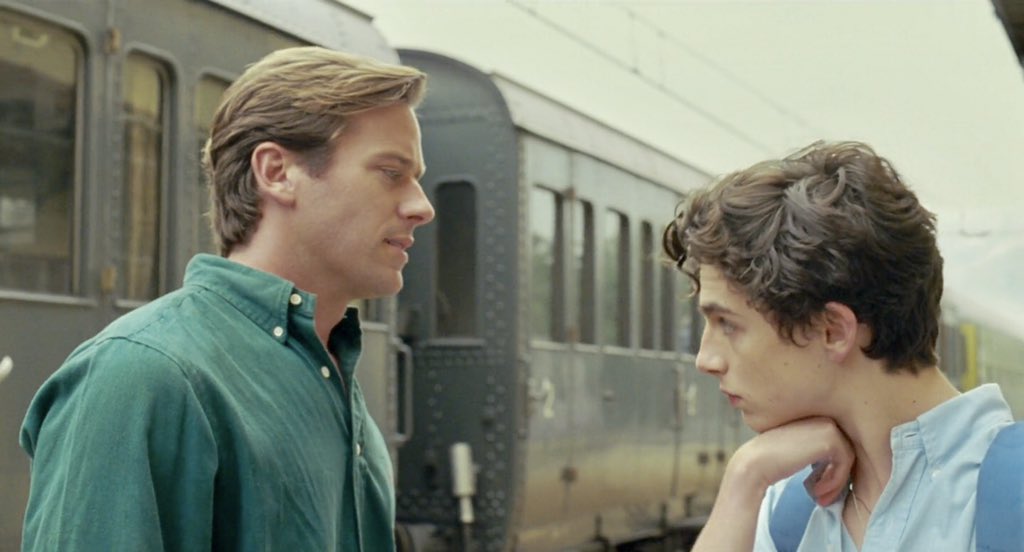 ( #18)when Elio did this after their final hug because his neck still wants to feel Oliver& #39;s shoulders...for just...one...more...second...