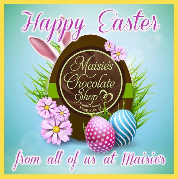 Maisiesdudno's tweet photo. Wishing everyone a Happy Easter from us all 🐰
We will be back open again Tuesday 3rd April
9.30AM-5.00PM #Easter2018 #ChocolateEggs #northwales #Llandudno https://t.co/JgLcM3OuKW