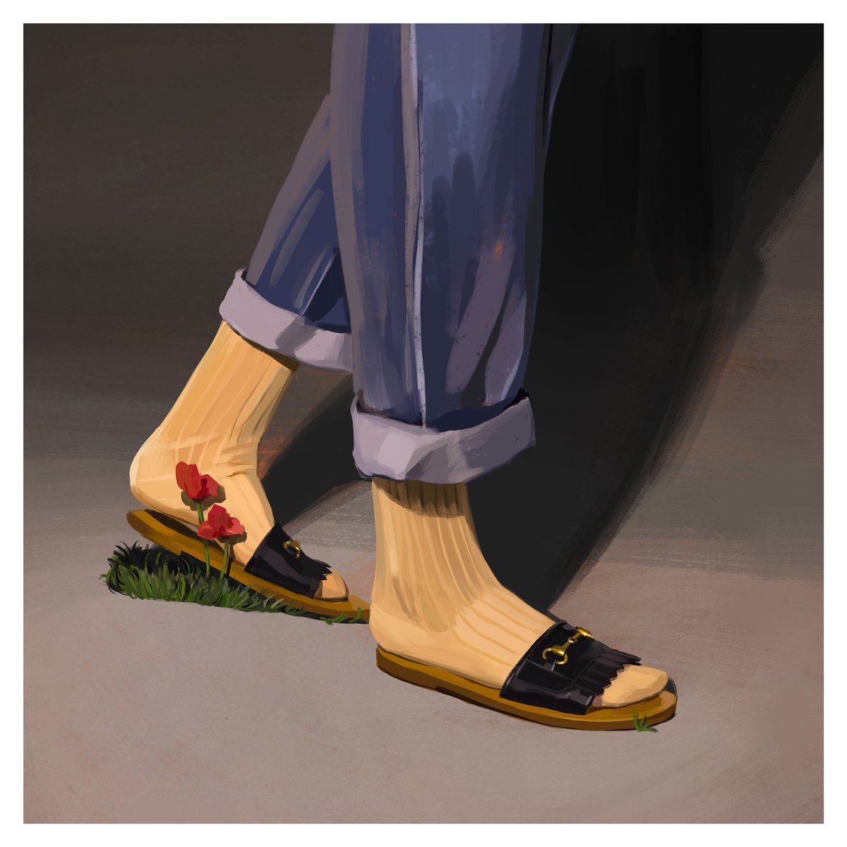 gucci horsebit slide sandals