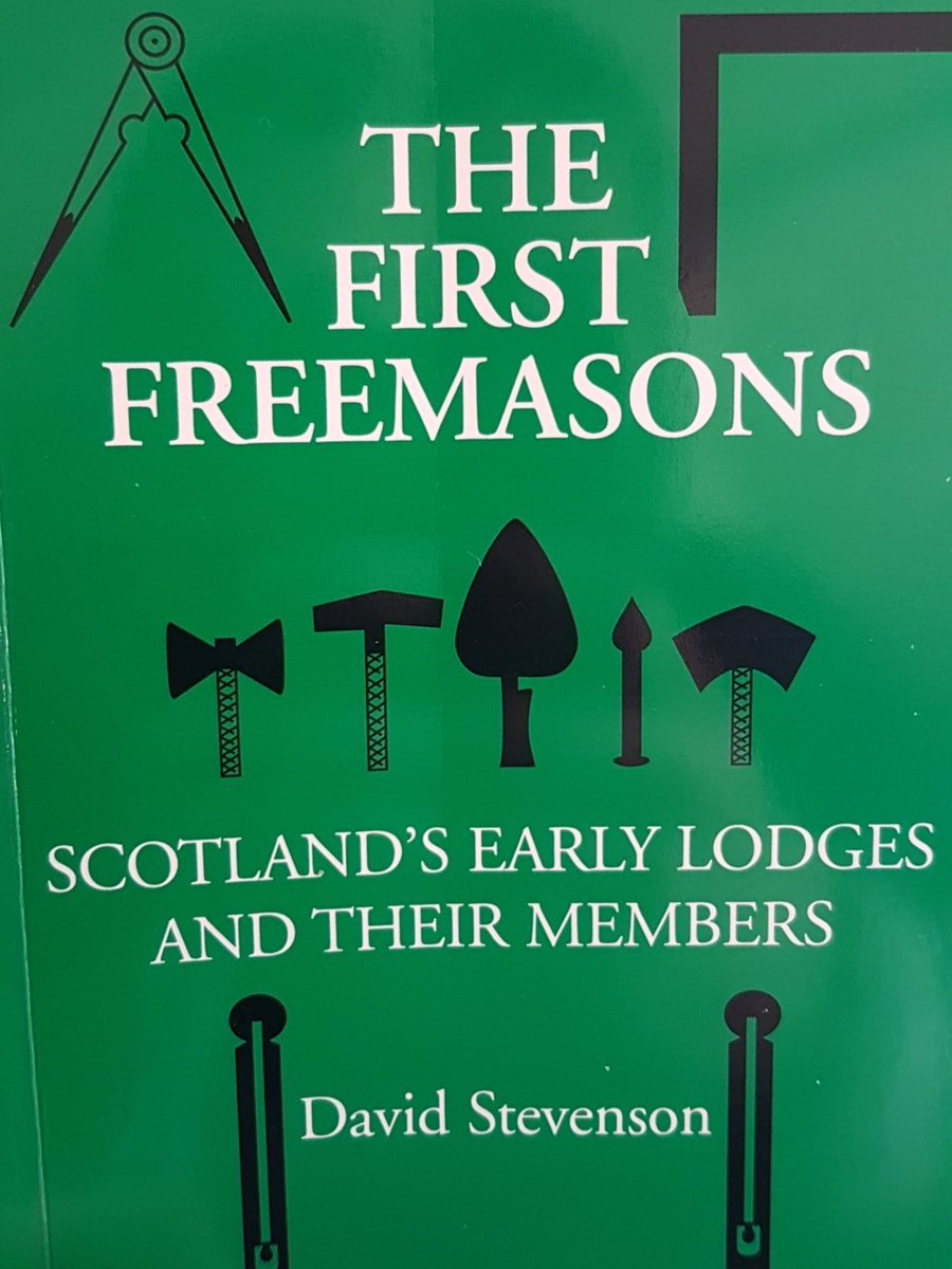 Currently reading The First Freemasons, written by David Stevenson.

It's only £5 from the <a href="/ScotsMasons/">Scottish Freemasons</a> Grand Lodge of Scotland book shop! ;)

#Freemason #Masonic #Edinburgh