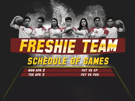 Handog2017's tweet photo. We hope you've rested well over the break because there are a lot more exciting games coming up for our Freshie Team! Here's the schedule of games that you can expect for the week, see you there!

#FTFight #FreshiesRepresent #BakbakanOverDOSE https://t.co/J3yhVHanVU