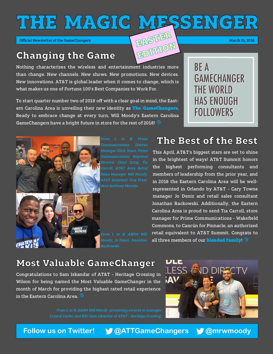 Have a magical Easter! 🐣 And may you change the game in Q2! #GameChangers #GoForGrowth