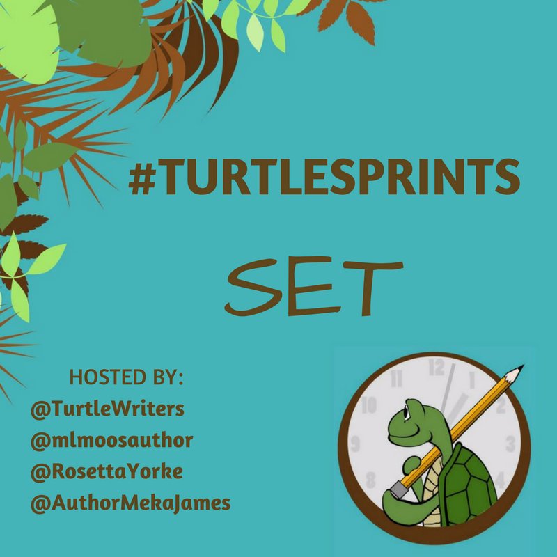 TurtleWriters's tweet photo. The #turtlesprint for 4/1 starts in 15 minutes #turtlewriters 
@AuthorMekaJames @RosettaYorke @mlmoosauthor https://t.co/yPMnLD36ZA