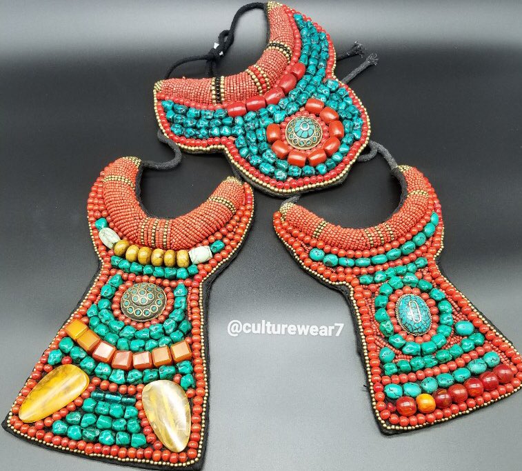 CultureWear7's tweet photo. #African #vintage #bibnecklace #tribalnecklace #African #necklace #africanecklace #africa #jewelry #royal #queens #kings #goddess #lioness #empress #melanin #ankh #ankhlife #rasta #rastafari #CultureWear7 #CultureWear #culture #roots #reggae #jahbless #rastafari #gods #etsyseller https://t.co/W9YOgG1rqL