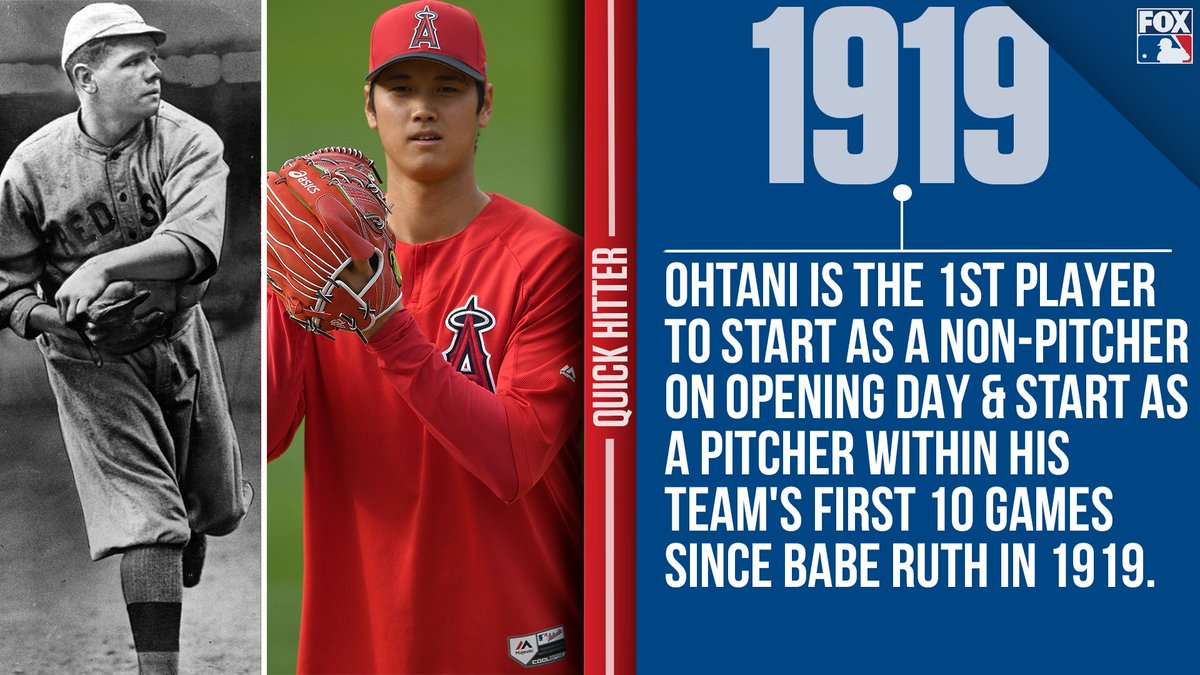 MLBONFOX's tweet image. Today, Shohei Ohtani will do something that hasn't been done since Babe Ruth.