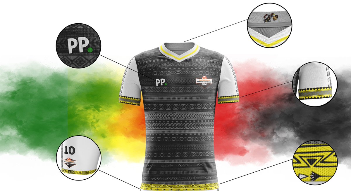 ATrueCule's tweet image. Here's my entry for the Matabeleland kit competition. Loved getting to incorporate the African patterns. Be sure to zoom in to have a look at the finer details. Hope Zimbabwe's finest get to wear this in May!

@paddypower @MatabelFootball #PPConifaKit
