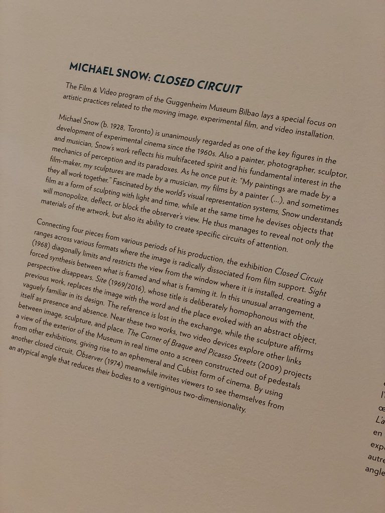Hollyonline's tweet image. Visit to the Guggenheim in Bilbao - lesson 1. How to #complexmadeclear  take everything else away, to just focus on a single slice.