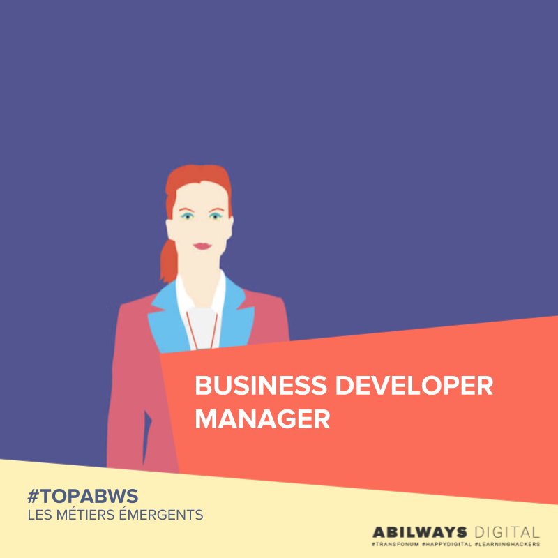 SKOLAEFormation's tweet photo. Créatif, stratège et à l'écoute : cette semaine, découvrez le métier de Business Developer Manager ! 
Notre top des métiers émergents 👉 https://t.co/PMnjO1af9v #TOPABWS #TransfoNum #TransfoDigitale https://t.co/jxZyhi9K3X