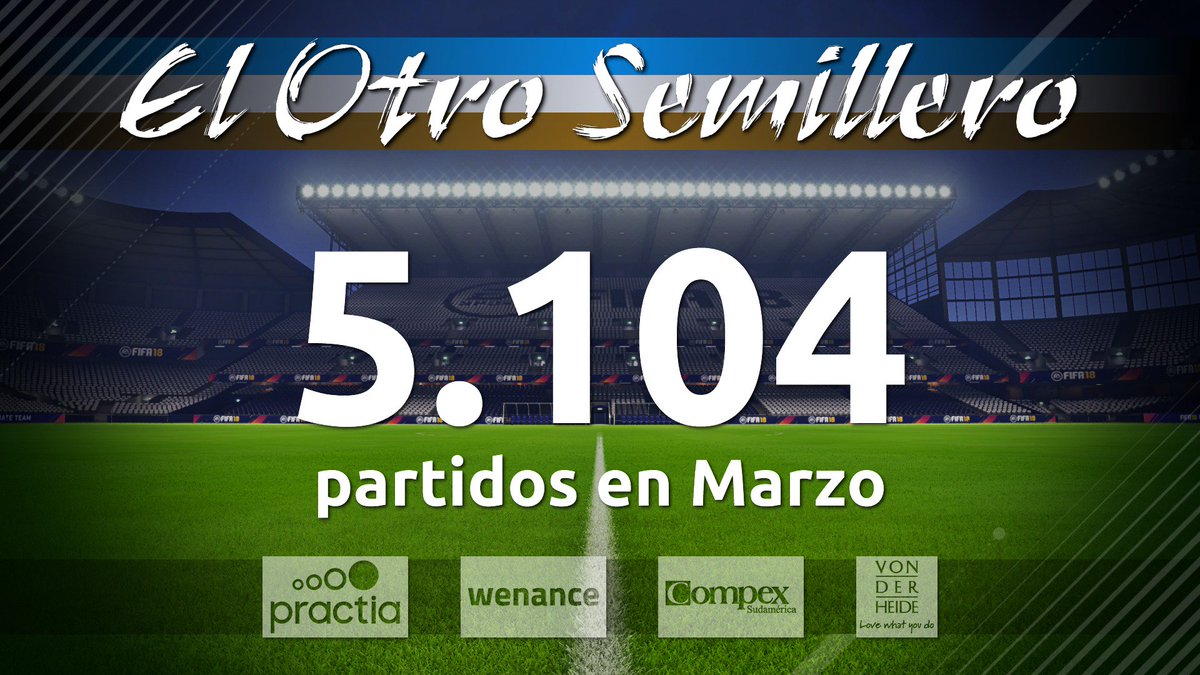 LaOtraPasionFDV's tweet photo. Ayer 31-MAR culminó el 2° mes completo de estadísticas procesadas por #ElOtroSemillero. Fueron 5.104 Partidos, 2.106 Goles convertidos, 1.621 Asistencias, y 684 veces Figura del Partido (MOTM) de los 130 Jugadores que actualmente ya integran la Plataforma. ¡En breve los Rankings! https://t.co/Ta7g2AfZ3C