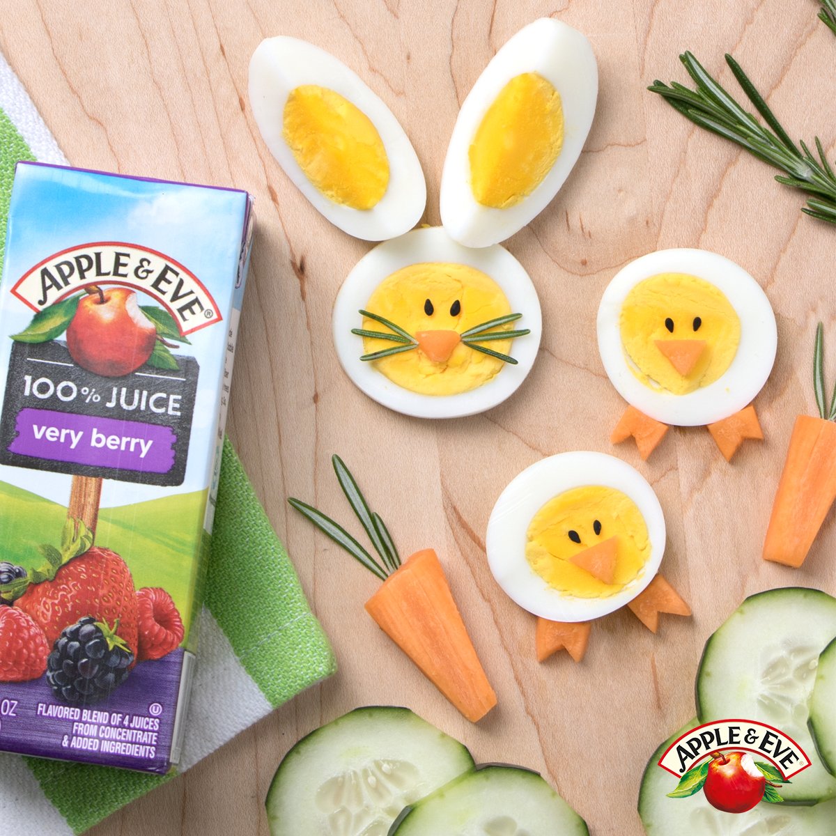 Everybunny loves snacktime! Hard-boiled eggs and veggies make for scrumptious springy eats. Click the link for the recipe. bit.ly/2uyGaVd