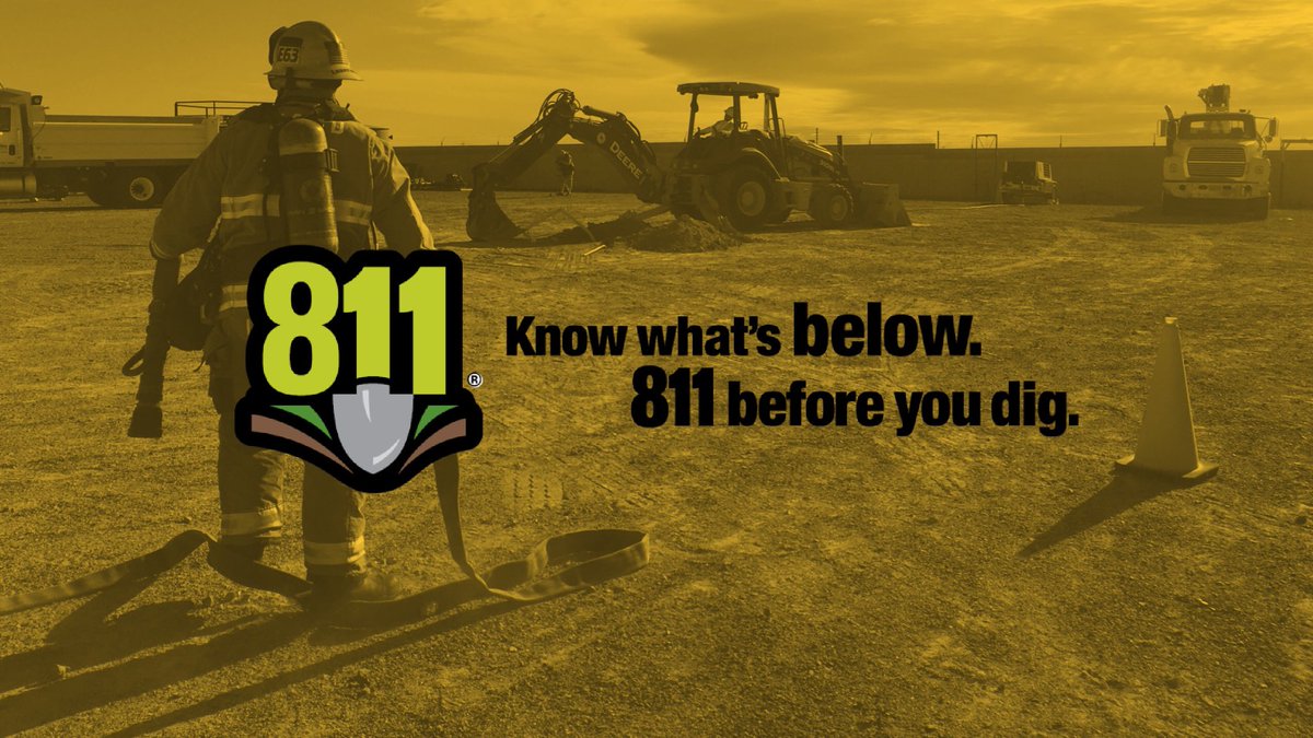 April is National Safe Digging Month. Avoid damaging a buried utility line 🔥⚡️💦 and “Contact 811 Before You Dig” #Call811 #Contact811 #811BeforeYouDig #NSDM