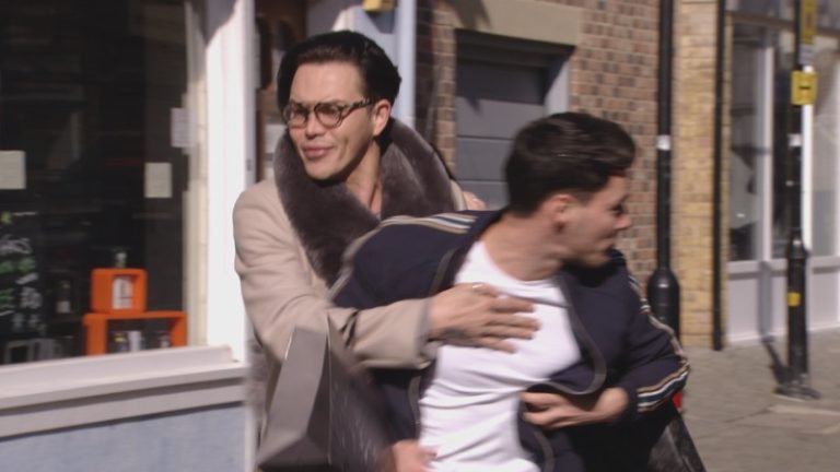 Spoilers for tonight’s episode of #Towie at 9pm on @ITVBe !💥💥 <a href="/myles_barnett/">Myles Barnett</a> <a href="/courtneyMgreen/">Courtney Green</a> <a href="/Jordan_Wrights/">Jordan Wright</a> <a href="/BobbyCNorris/">Bobby Norris</a>
