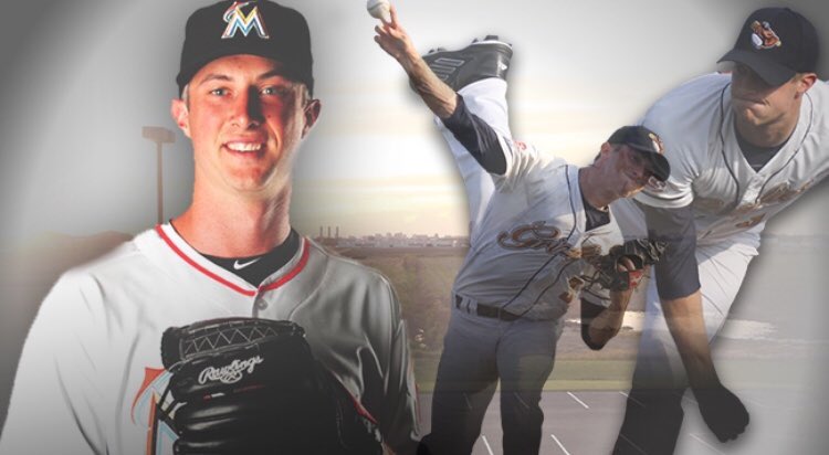 GatewayGrizzlie's tweet photo. Extremely happy for @trevrchrds on getting his first major league with the Marlins on Monday! He will take on the Boston Red Sox in his big league debut. Grizzlies nation is proud of you Trevor! https://t.co/iaaLhWGLoK