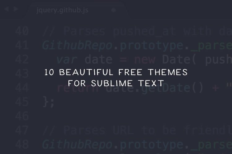 BestWebDesignIn's tweet image. 10 Beautiful Free Themes for Sublime Text speckyboy.com/free-themes-su…