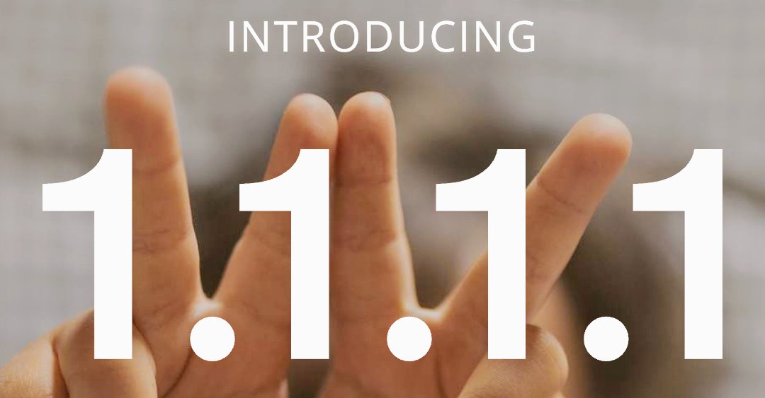 jcfrinak's tweet image. 1.1.1.1 - The Internet’s Fastest, Privacy-First #DNSResolver - https://1.1.1.1/  ~ @Cloudflare. #Internet #HowTo #DIY