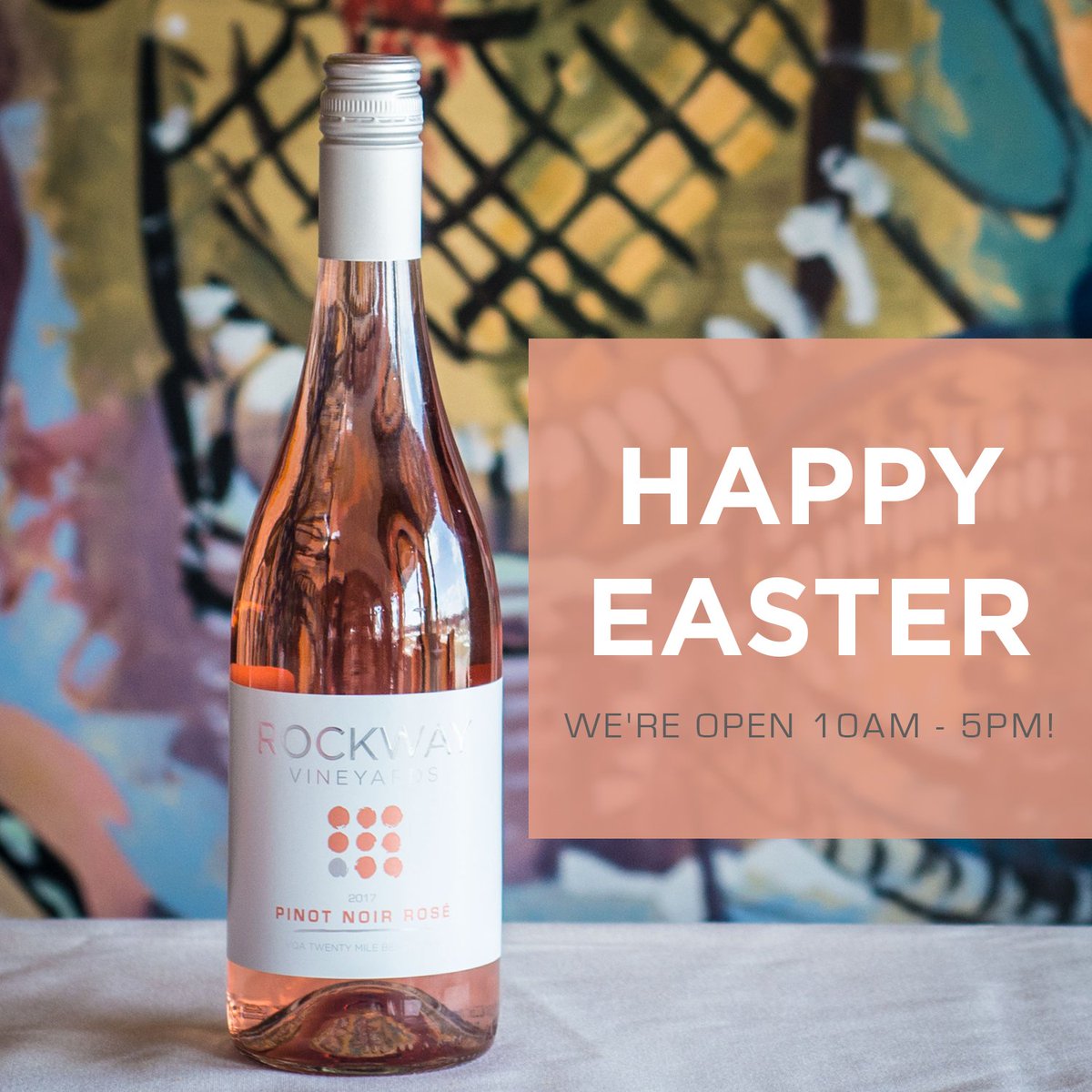 RockwayVineyard's tweet photo. We're feeling #Rosé this beautiful #Sunday! #HappyEaster from your friends at #RockwayVineyards.🍷 https://t.co/ca2Dc9isFd