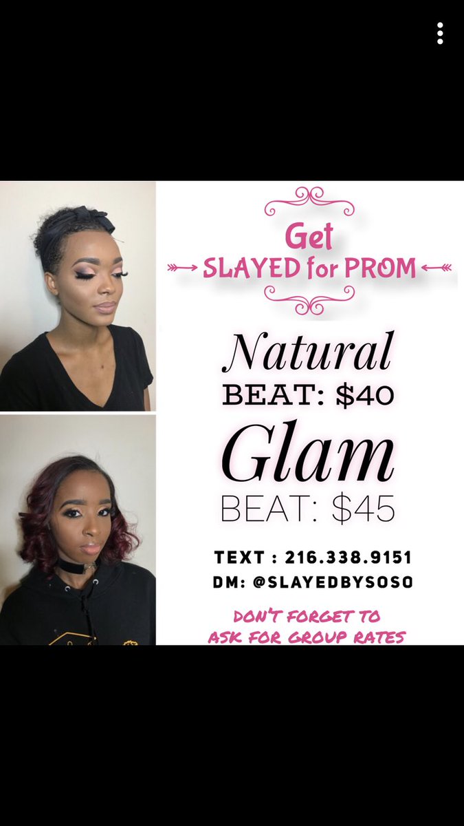 Hey Ladies!! My slots are starting to Fill up! I’m almost completely booked for April 14th so if that’s your prom date and you need an MUA contact me ASAP!
#blackgirlmagic💫 #maccosmetics #laproconcealer #anastasiabeverlyhills #morphebrushes #bhcosmetics #makeuplover